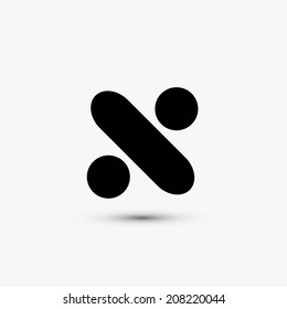Vector black web icon on white background. Eps10