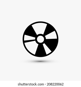 Vector black web icon on white background. Eps10