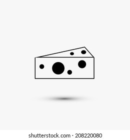 Vector black web icon on white background. Eps10
