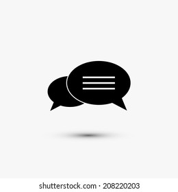 Vector black web icon on white background. Eps10
