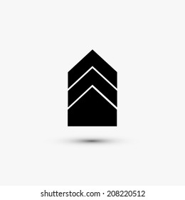 Vector black web icon on white background. Eps10