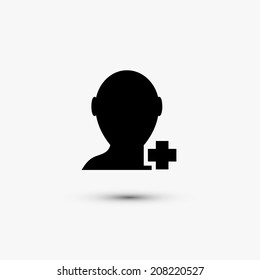 Vector black web icon on white background. Eps10