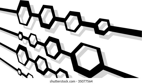 the vector black and white abstract  background