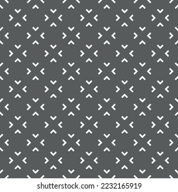 Vector. Patrón abstracto de raza negra y blanca sin fisuras. Fondo de los corchetes angulares. Mosaico. Diseño de papel de embalaje, impresión textil, diseño web, portada, publicidad y productos tipográficos.