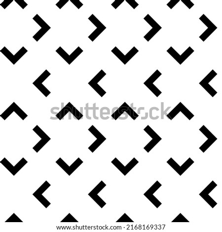 Vector. Black and white abstract ethnic seamless pattern. Background of angle brackets. Mosaic. Design of packaging paper, textile printing, web design, cover, advertising and typographic products.