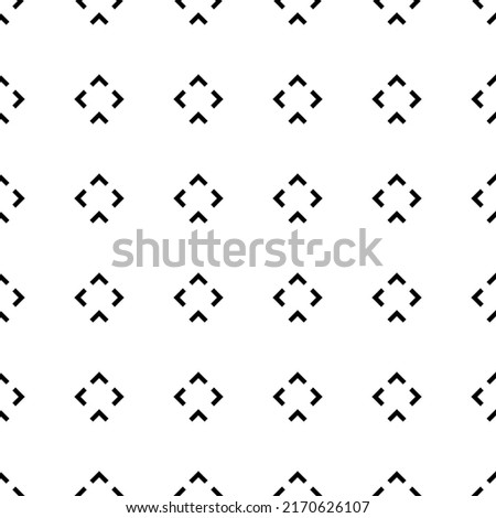 Vector. Black and white abstract ethnic seamless pattern. Background of angle brackets. Mosaic. Design of packaging paper, textile printing, web design, cover, advertising and typographic products.