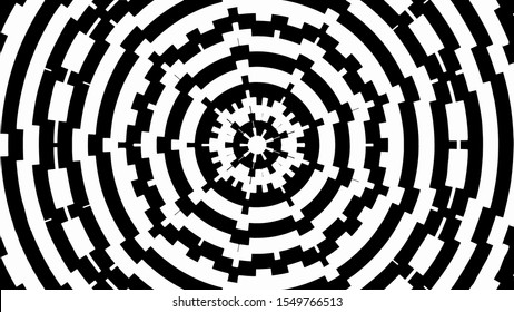 Vector - black and white abstract gear background.Bursting,Radial,radiating pattern.