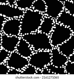 Vector black white abstract geometric seamless pattern background