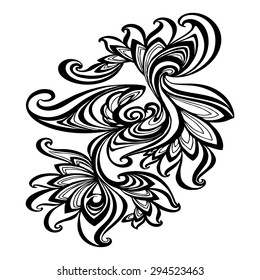 vector Black and white abstract pattern