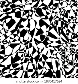 Vector black and white abstract seamless pattern