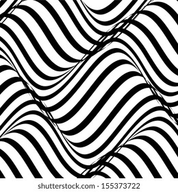 vector of black and white abstract wave background
