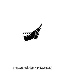 Vector Black White Angel Movie Production