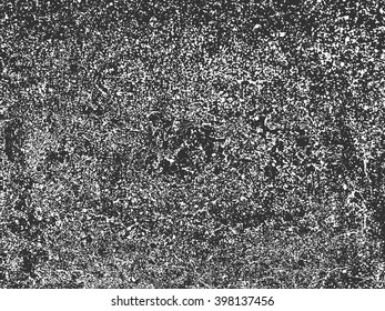 Vector black and white background, grunge texture with elements of destruction