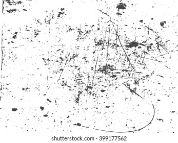Vector black and white background, grunge texture with elements of destruction and scratches .