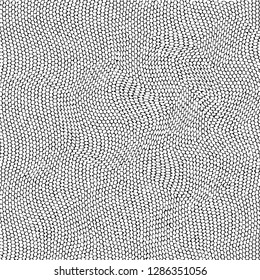 Vector black and white background snake skin
