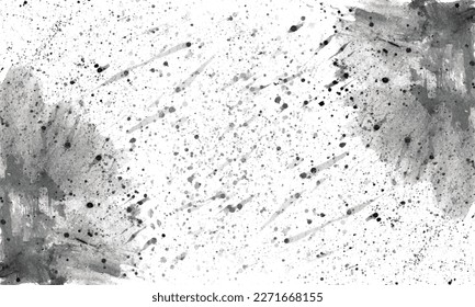 Vector black and white background with a white background. black watercolor background design  