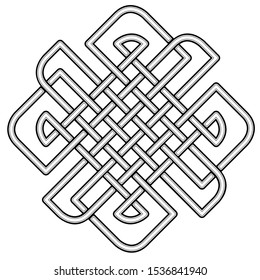 Vector Celtic Knot Swastik Weaved Pattern Stock Vector (Royalty Free ...