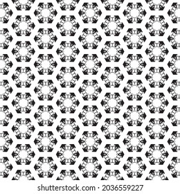 Vector black and white circles on a white background