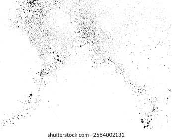 Vector black and white color paint ink splatter grunge texture abstract background