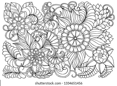 Vector Black White Colorin Page Colouring Stock Vector (Royalty Free ...