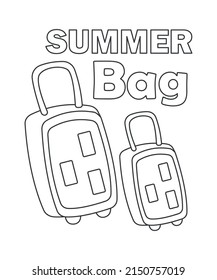 
vector black white contour simple illustration of lily summer