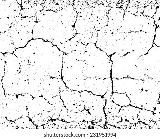 Vector Black White Cracked Texture Stock Vector (Royalty Free ...