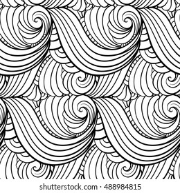 Sand Swirl Pattern Coloring Book Coloring Stock Vector (Royalty Free ...