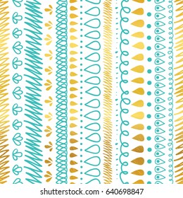Vector Black and White Decorative Ikat Stripes Abstract Seamless Repeat Pattern Background. Great for handmade cards, invitations, wallpaper, packaging, wedding designs.