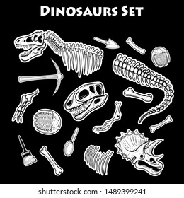 cut out dinosaur bones printable