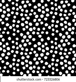 Vector Black And White  Dot Pattern.