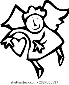 vector black and  white drawing image Files