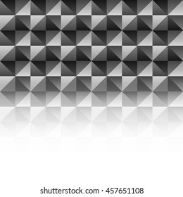 vector black and white geometric overlay with empty place background