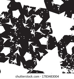 Vector black and white geometric retro abstract background for your game