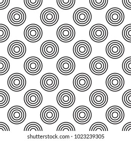 Vector black and white geometrical seamless pattern