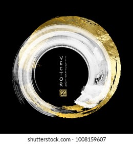Plantillas de diseño en blanco, negro vectorial y dorado para folletos, volantes, tecnologías móviles, aplicaciones, servicios en línea, emblemas, logotipos, banners e infográficos. Fondo De Oro Abstracto Moderno.