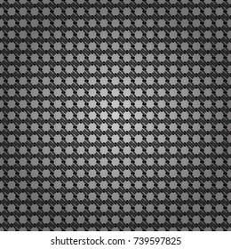 Vector black, white and gray seamless background pattern with rhombuses.