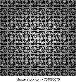 Vector black, white and gray seamless background pattern with rhombuses.
