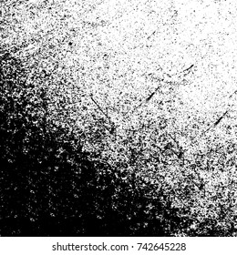 Vector black and white grunge background from stains and cracks