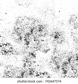 Vector black and white grunge background from stains and cracks