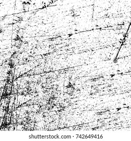 Vector black and white grunge background from stains and cracks