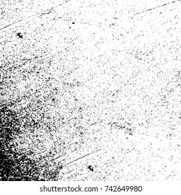 Vector black and white grunge background from stains and cracks