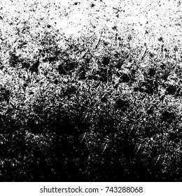 Vector black and white grunge background from stains and cracks