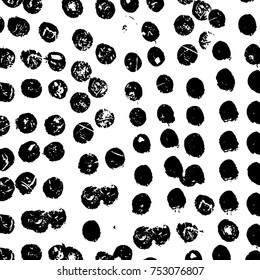 Vector black and white grunge background. Abstract monochrome pattern of stains, cracks, scratches print posters and design. Vintage elements and old texture of the ink