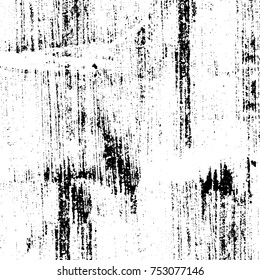 Vector black and white grunge background. Abstract monochrome pattern of stains, cracks, scratches print posters and design. Vintage elements and old texture of the ink