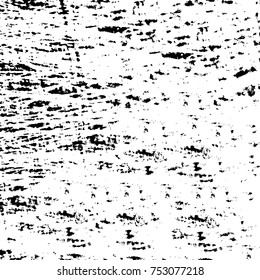 Vector black and white grunge background. Abstract monochrome pattern of stains, cracks, scratches print posters and design. Vintage elements and old texture of the ink