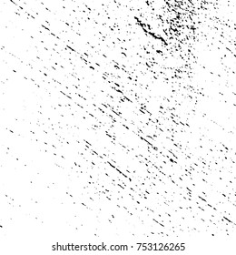 Vector black and white grunge background. Abstract monochrome pattern of stains, cracks, scratches print posters and design. Vintage elements and old texture of the ink