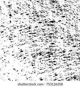 Vector black and white grunge background. Abstract monochrome pattern of stains, cracks, scratches print posters and design. Vintage elements and old texture of the ink