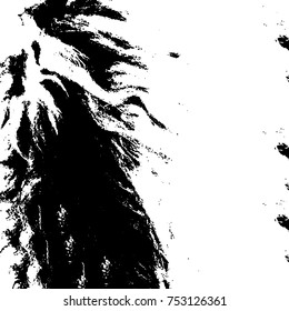 Vector black and white grunge background. Abstract monochrome pattern of stains, cracks, scratches print posters and design. Vintage elements and old texture of the ink