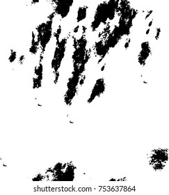 Vector black and white grunge background. Abstract monochrome pattern of stains, cracks, scratches print posters and design. Vintage elements and old texture of the ink