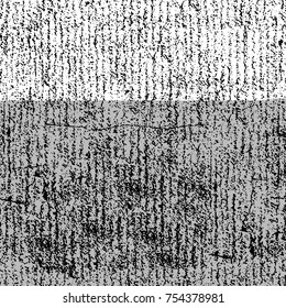 Vector black and white grunge background. Abstract monochrome pattern of stains, cracks, scratches print posters and design. Vintage elements and old texture of the ink
